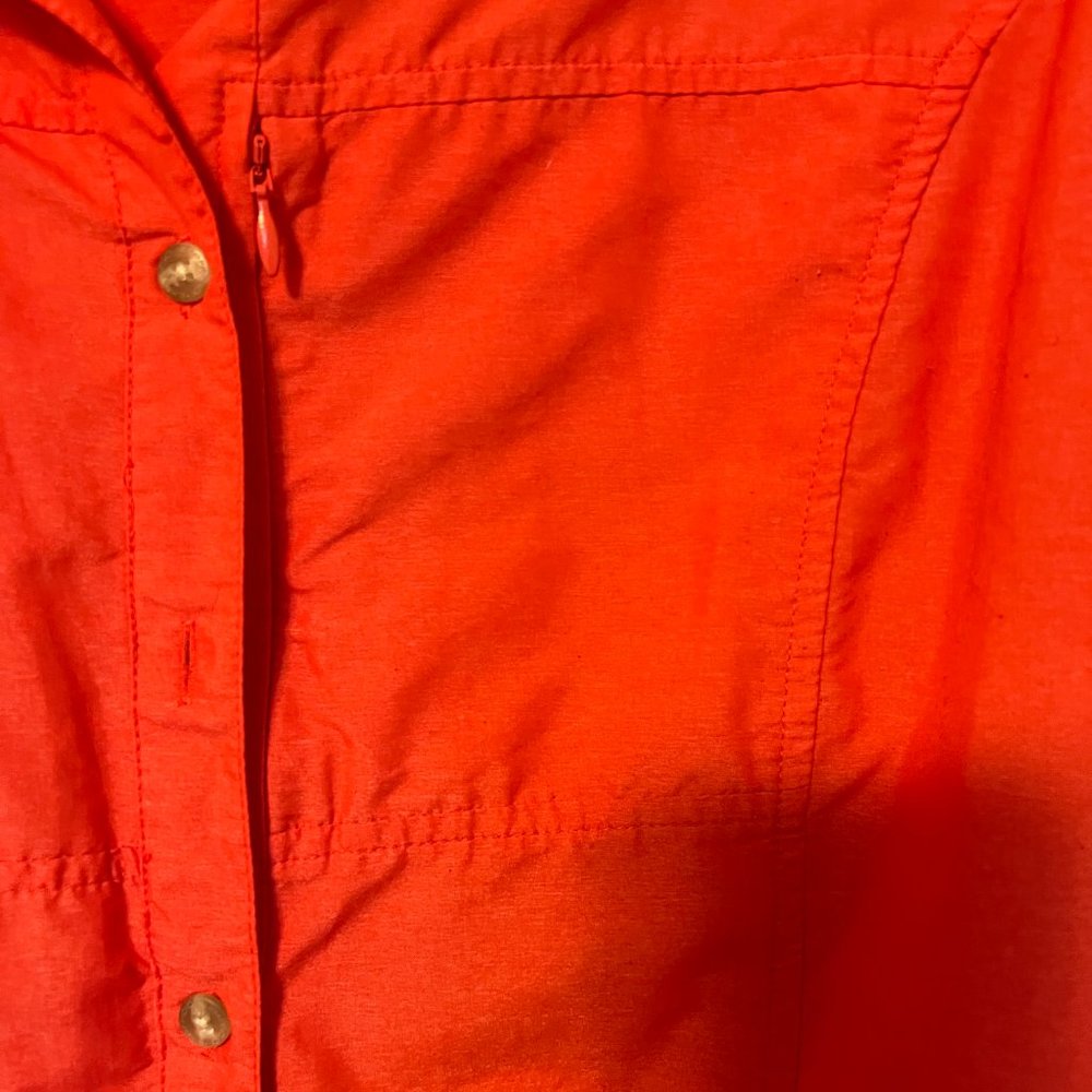Exofficio sun shade top in deep coral size XL with roll up sleeves - Picture 5 of 5